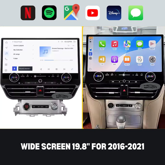 LandCruiser LC200 2008-2021 Apple CarPlay & Android Auto Wide Screen