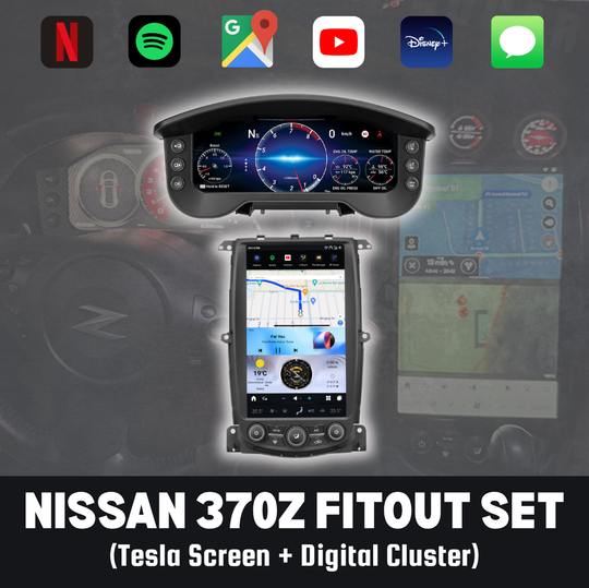 Nissan 370Z 2009-2022 Fitout Set (13.6" Tesla Screen & Digital Cluster)