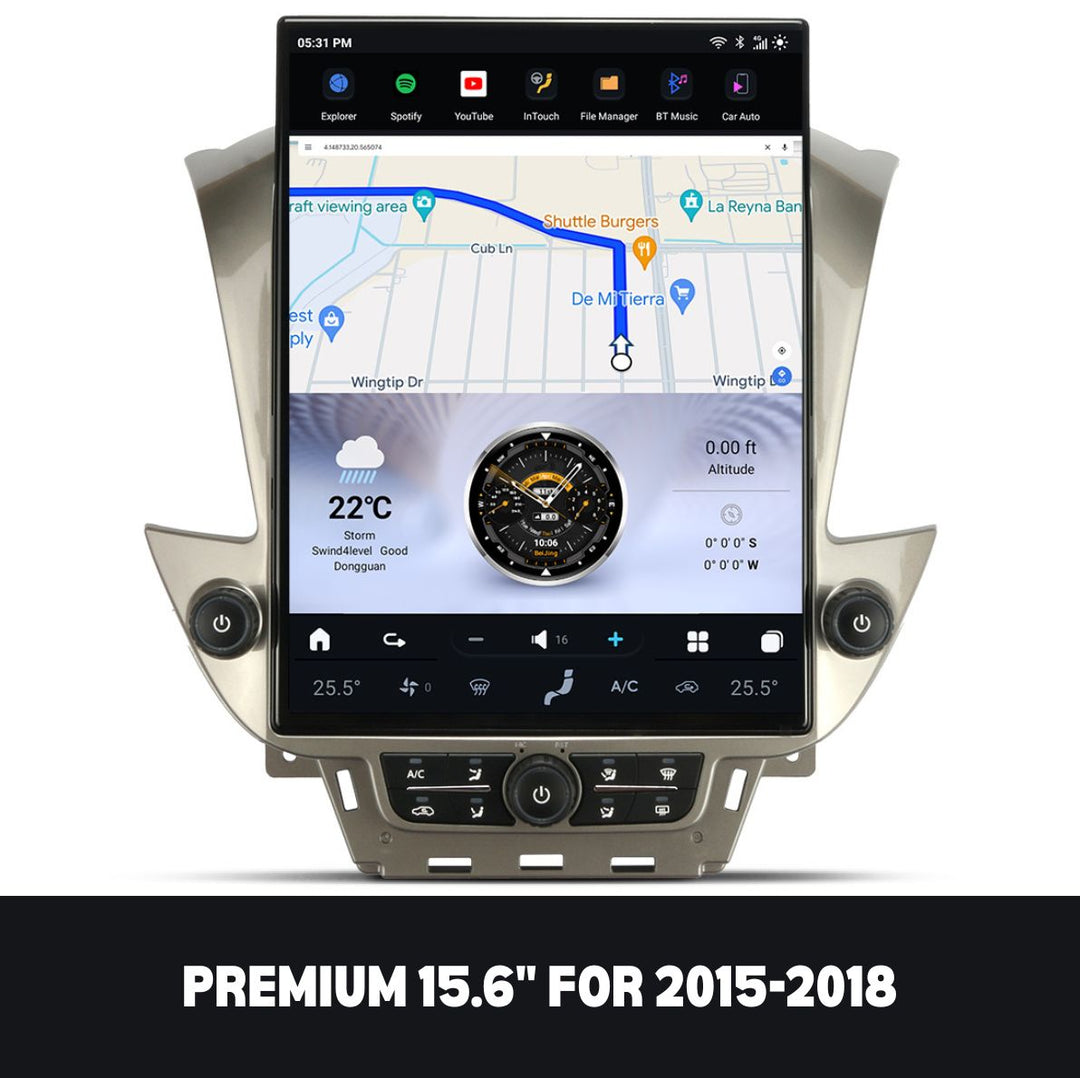 GMC Yukon 2015-2018 Apple CarPlay & Android Auto Tesla Screen