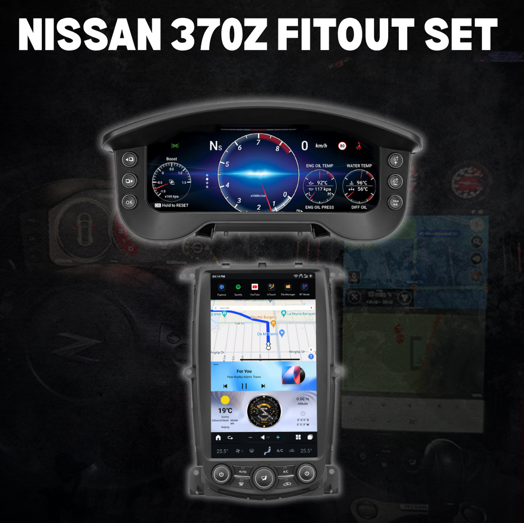 Nissan 370Z 2009-2022 Fitout Set (13.6" Tesla Screen & Digital Cluster)