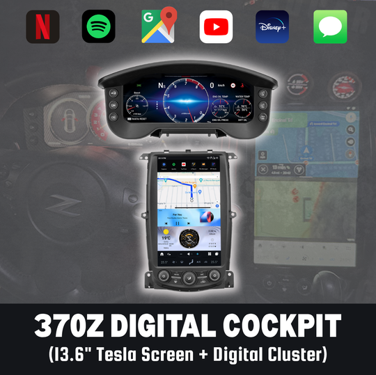 The 370Z Digital Cockpit (Tesla Screen + Digital Cluster)