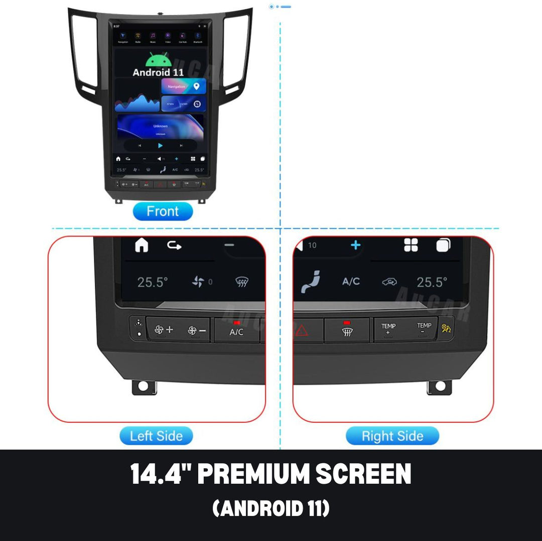 Infiniti QX70 2009-2016 Apple CarPlay & Android Auto Tesla Screen