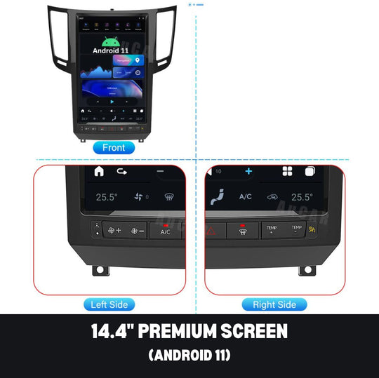 Infiniti QX70 2009-2016 Apple CarPlay & Android Auto Tesla Screen