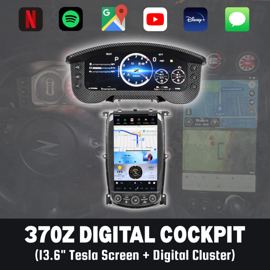 The 370Z Digital Cockpit (Tesla Screen + Digital Cluster)