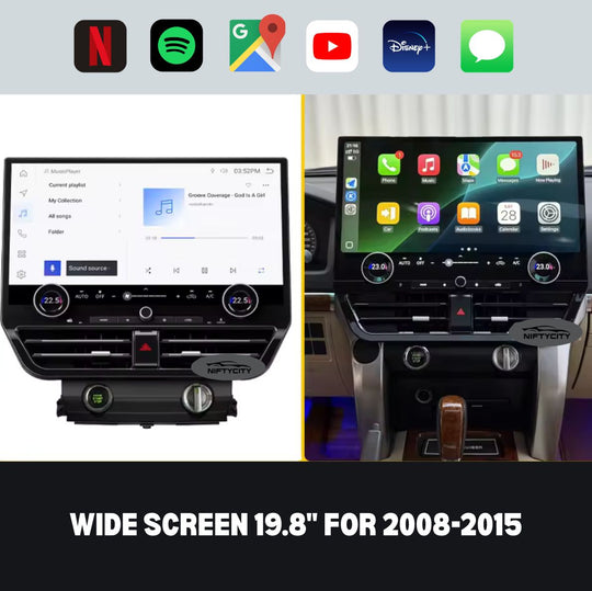 LandCruiser LC200 2008-2021 Apple CarPlay & Android Auto Wide Screen