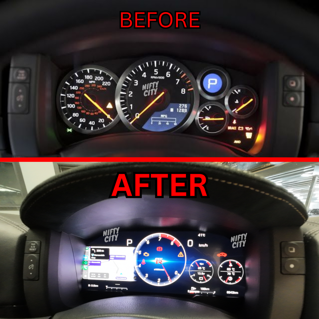Nissan GT-R 2008-2024 Digital Instrument Cluster Dash Upgrade R35 - Nifty City