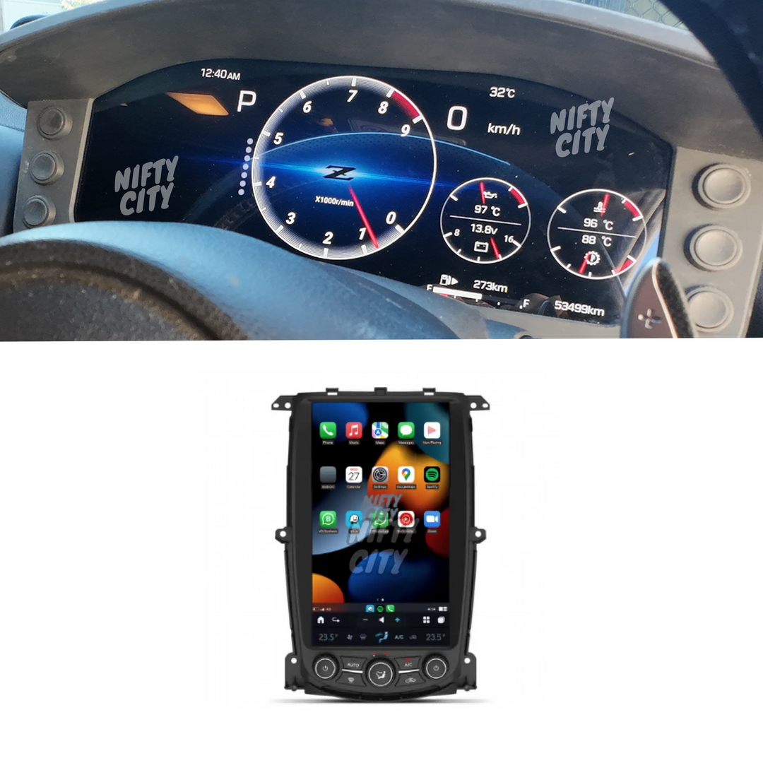 Nissan 370Z 2009-2022 Fitout Set (13.6" Tesla Screen & Digital Cluster) - Nifty City