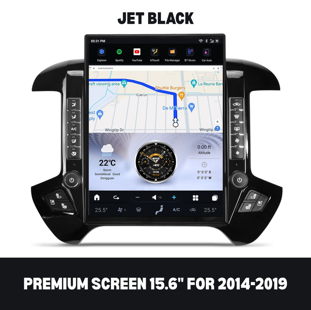 GMC Sierra 2007-2026 Apple CarPlay & Android Auto Tesla Screen