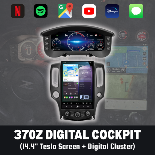 The 370Z Digital Cockpit (Tesla Screen + Digital Cluster)