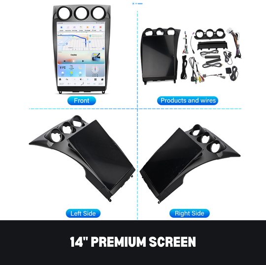Nissan 350Z 2002-2009 Apple CarPlay & Android Auto Tesla Screen