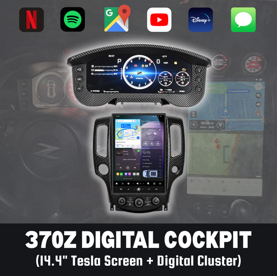 The 370Z Digital Cockpit (Tesla Screen + Digital Cluster)