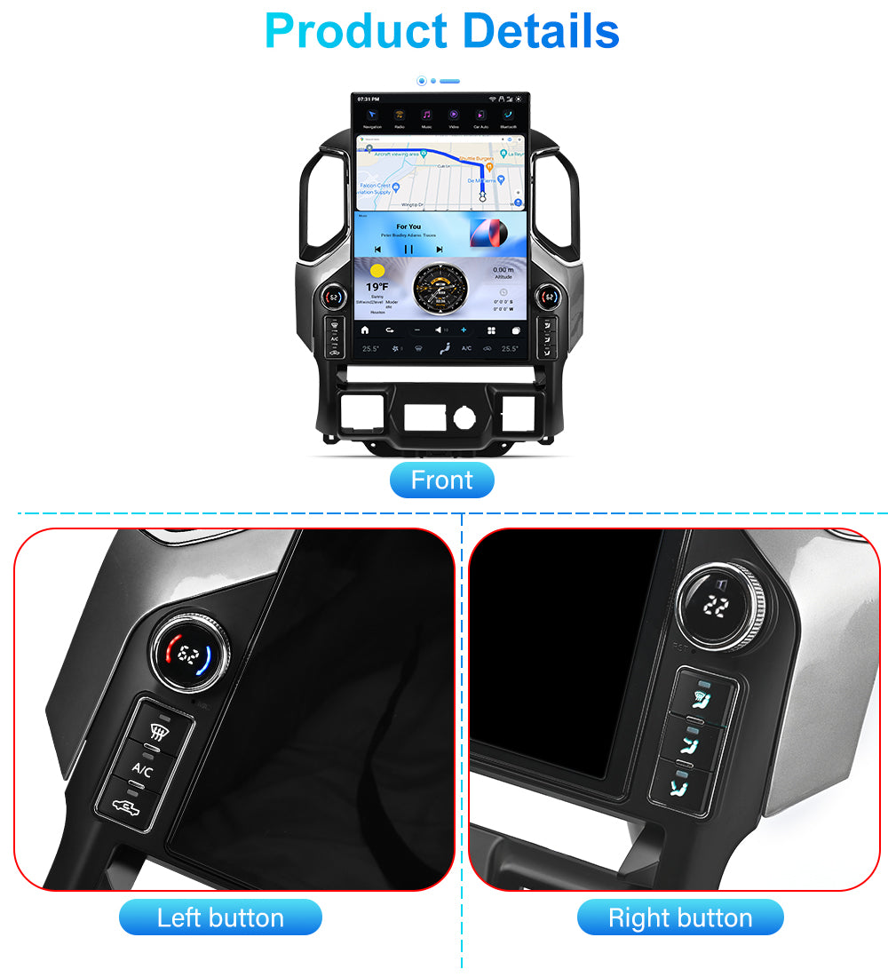 Chevrolet Silverado 2014-2025 Apple CarPlay & Android Auto Tesla Screen - Nifty City