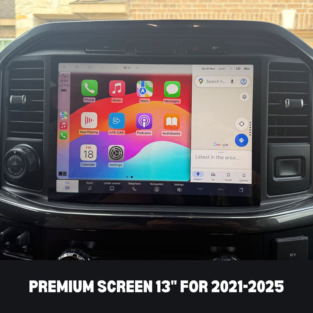Tesla Screen Ford F150 2009-2025 Apple CarPlay Android Auto - Nifty City
