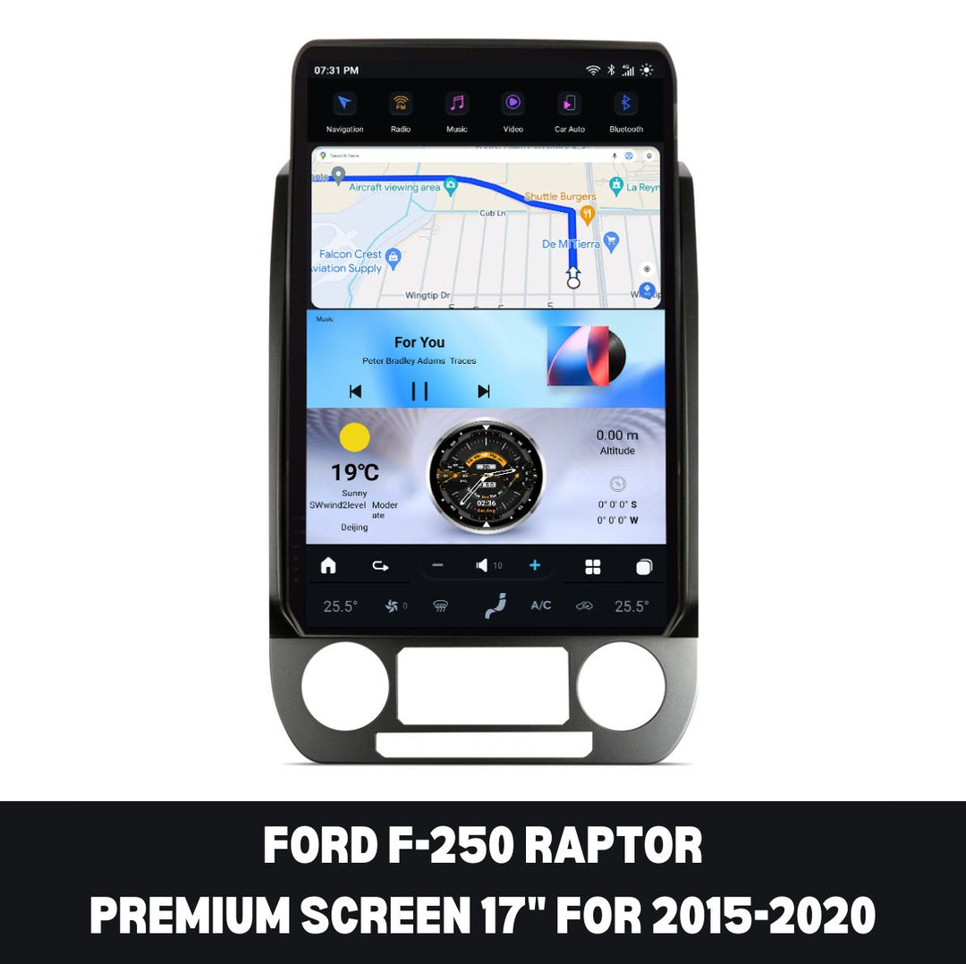 Ford F350 Apple CarPlay Tesla Screen 2009-2026