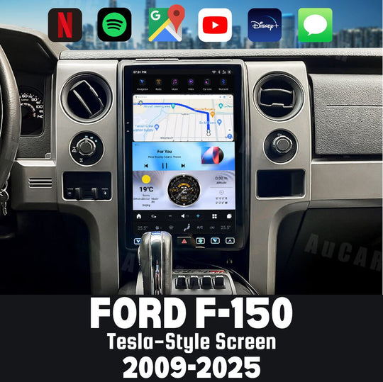 Ford F-150 Apple CarPlay Android Auto Tesla Screen 2009-2026