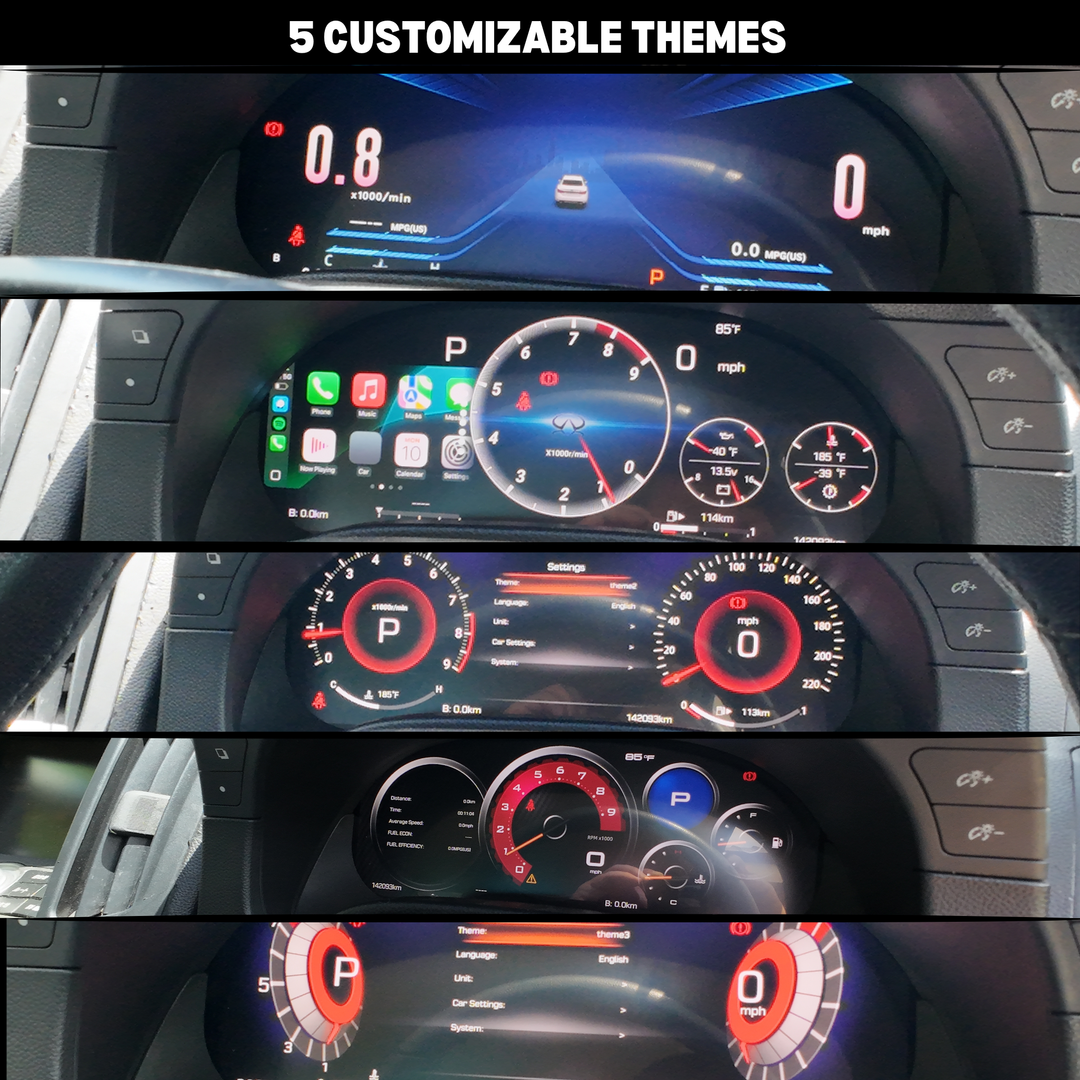 Nissan 370Z 2009-2022 Digital Instrument Cluster Dash Speedo Upgrade
