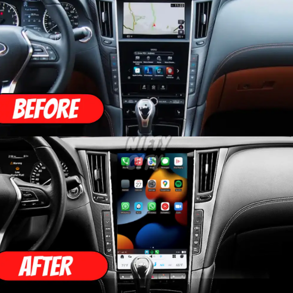 Infiniti Q50 2013-2021 Fitout Set (13.8" Tesla Screen & Digital Cluster) - Nifty City