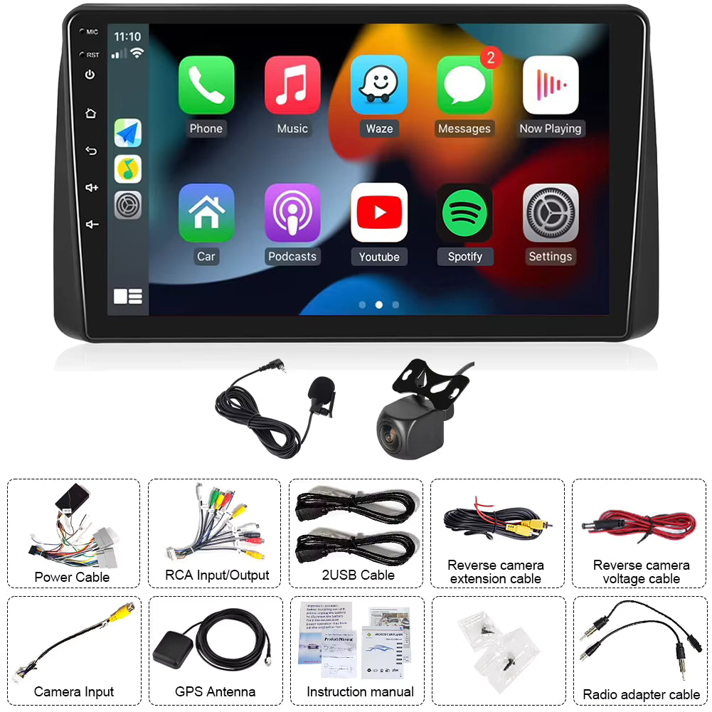 Chrysler Town and Country 2011-2016 Apple CarPlay & Android Auto Integration Screen