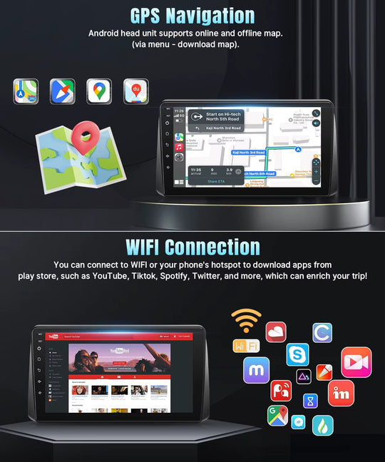 Chrysler Town and Country 2011-2016 Apple CarPlay & Android Auto Integration Screen