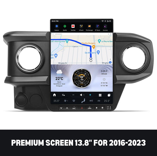 Tesla Screen Toyota Tacoma 2005-2023 Apple CarPlay Android Auto - Nifty City