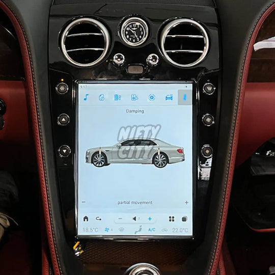 Bentley Continental 2003-2019 Apple CarPlay & Android Auto Tesla-Style - Nifty City