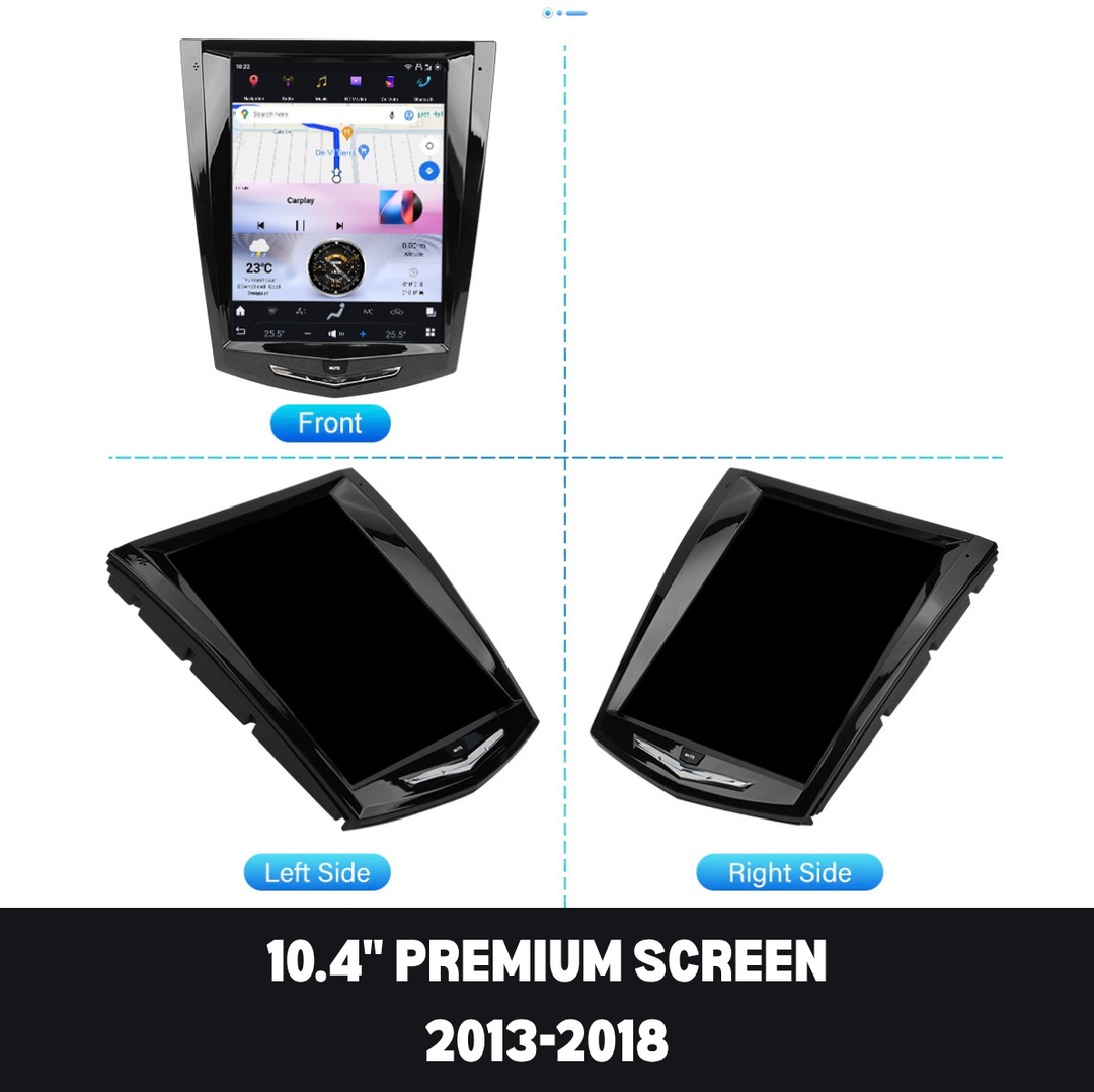 Cadillac Escalade 10.4-inch Premium screen front and side views