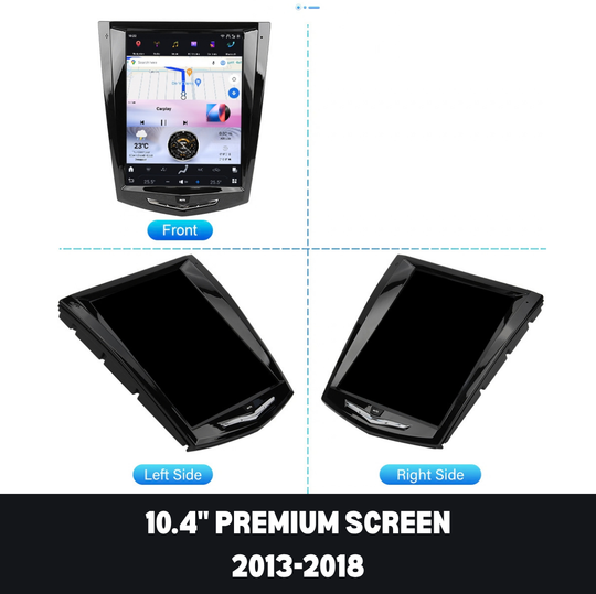 Cadillac Escalade 10.4-inch Premium screen front and side views