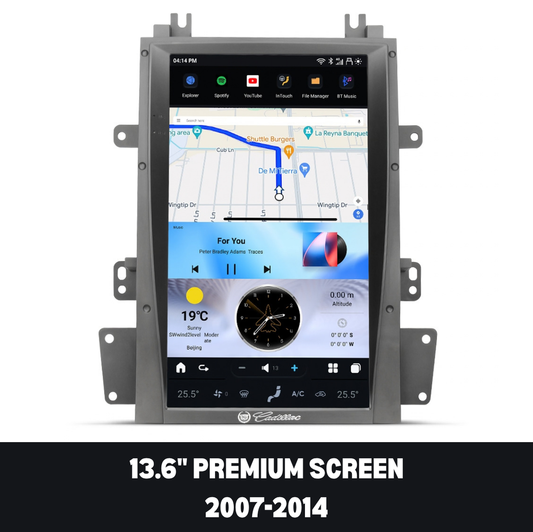 Cadillac Escalade 13.6-inch Premium Android 13 screen for 2007-2014