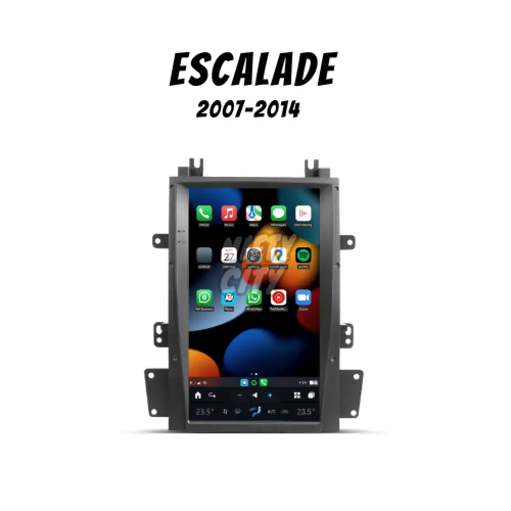 Cadillac Escalade 2007-2014 Apple CarPlay & Android Auto Tesla-Style - Nifty City