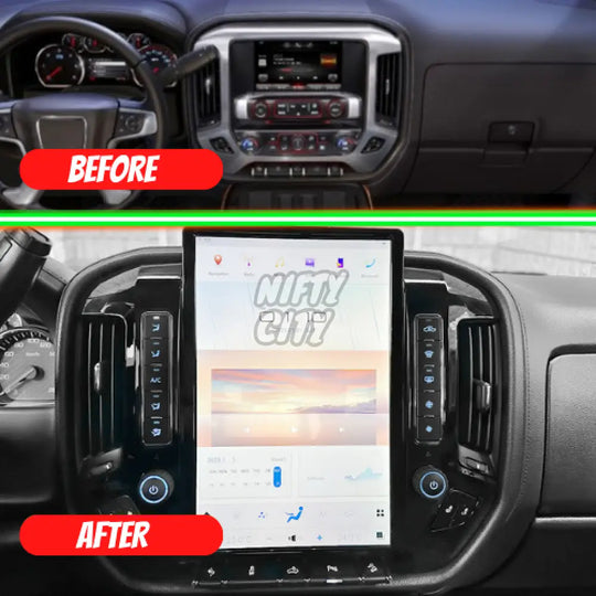 Chevrolet Colorado 2015-2018 Apple CarPlay & Android Auto Tesla-Style 14.5" - Nifty City