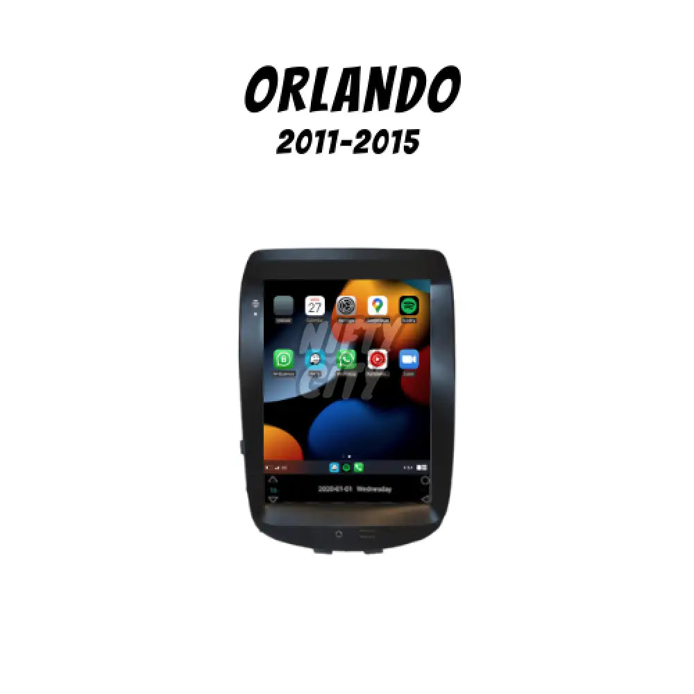 Chevrolet Orlando 2011-2015 Apple CarPlay & Android Auto Tesla-Style - Nifty City