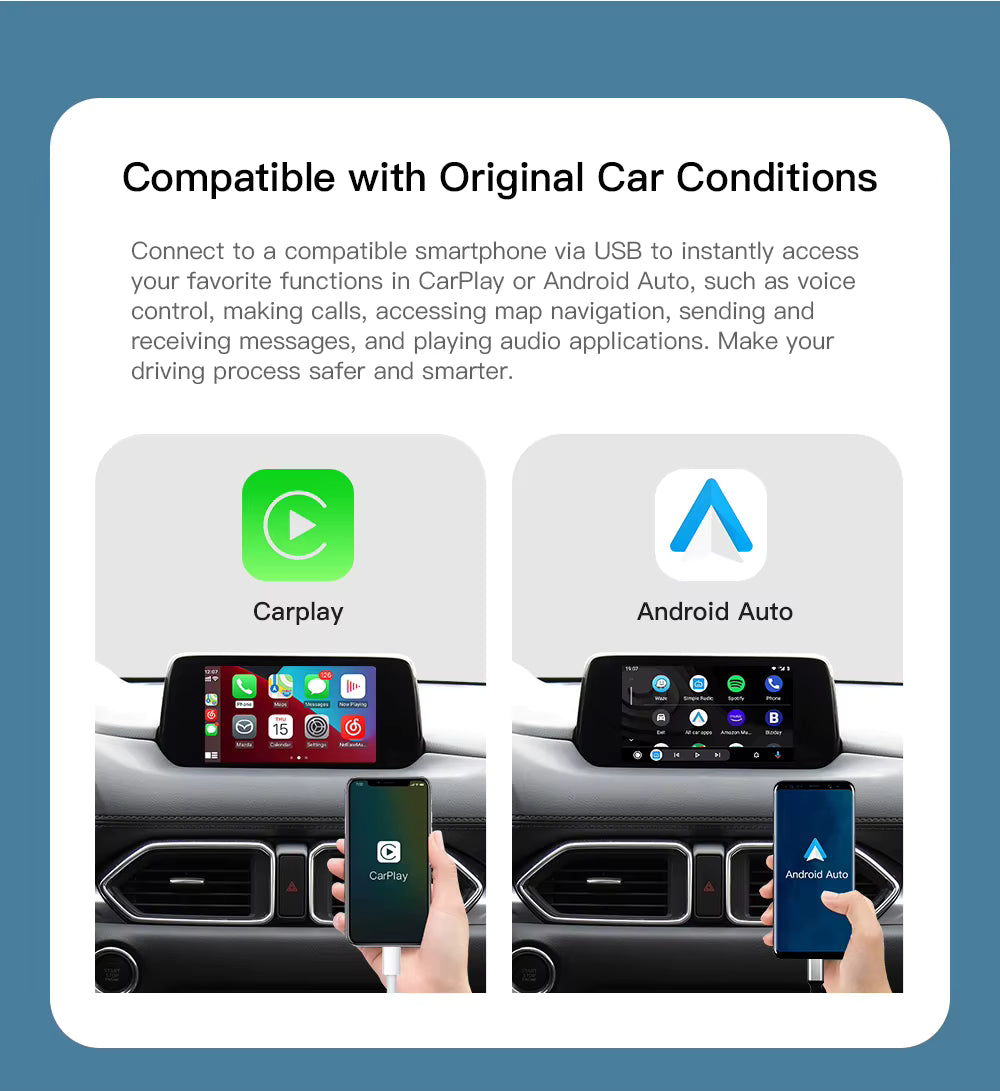 Mazda 2 2016-2020 Apple CarPlay & Android Auto OEM Integration