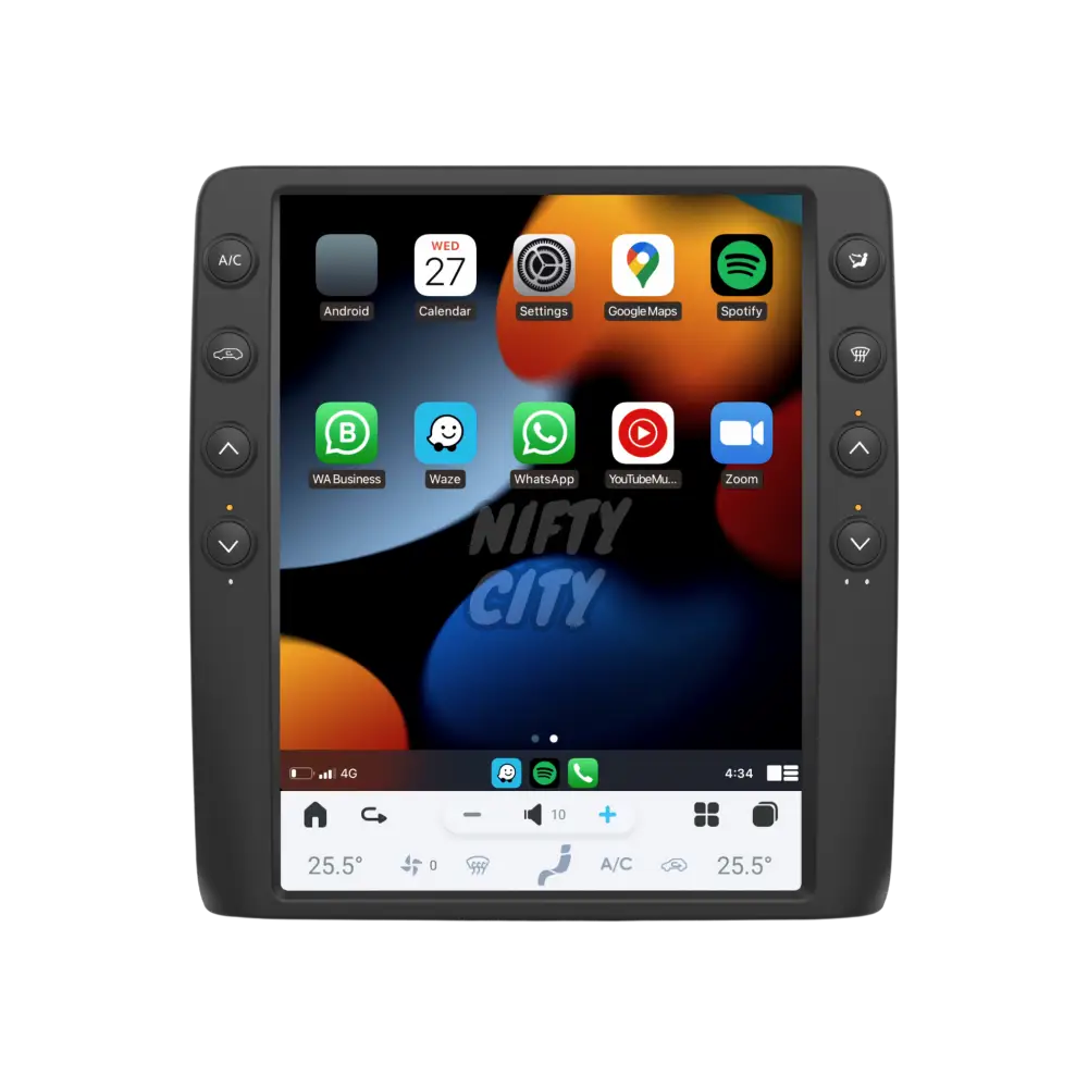 Dodge Challenger 2008-2014 Apple CarPlay & Android Auto Tesla-Style 12.5" - Nifty City