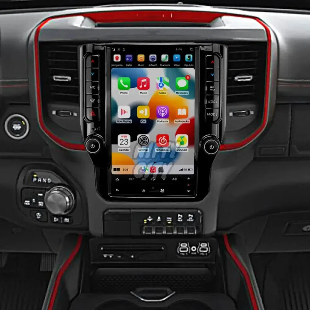 Dodge RAM 2500 3500 4500 2019-2021 Apple CarPlay & Android Auto Tesla-Style - Nifty City