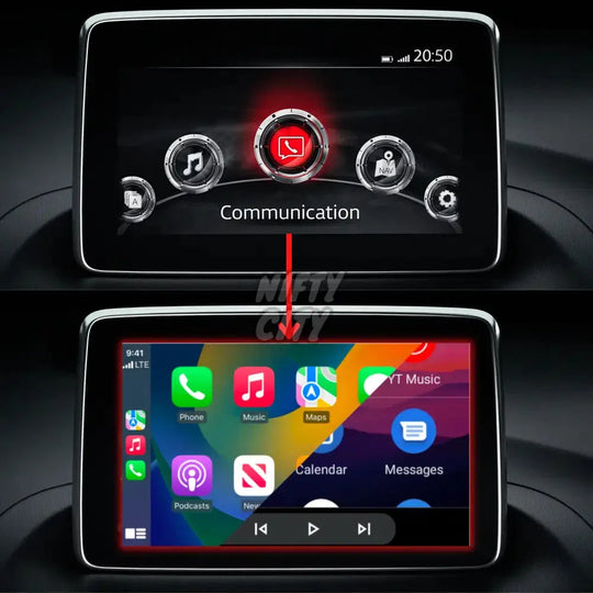Fiat 124 Spider 2016-2020 Apple CarPlay & Android Auto OEM Integration - Nifty City