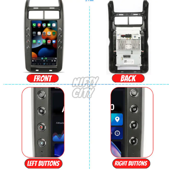 Fiat Freemont 2008-2013 Apple CarPlay & Android Auto Tesla-Style 13.6" - Nifty City