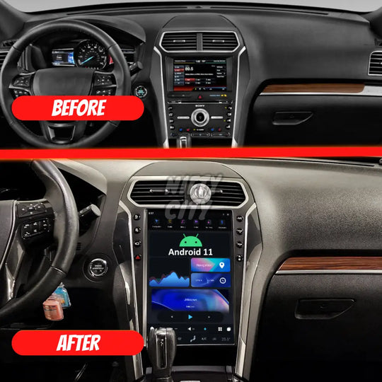 Ford Explorer 2011-2019 Apple CarPlay & Android Auto Tesla-Style 14.4" - Nifty City