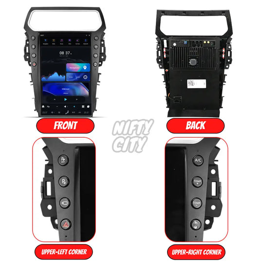 Ford Explorer 2011-2019 Apple CarPlay & Android Auto Tesla-Style 14.4" - Nifty City