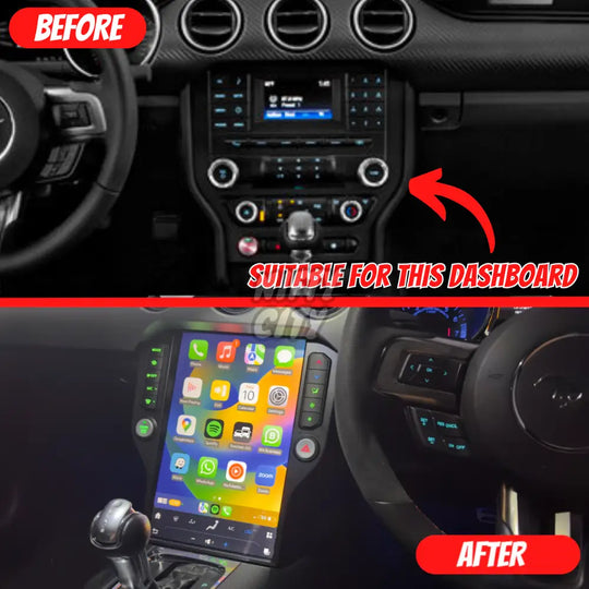 Ford Mustang 2015-2023 Apple CarPlay & Android Auto Tesla-Style 14.5" - Nifty City