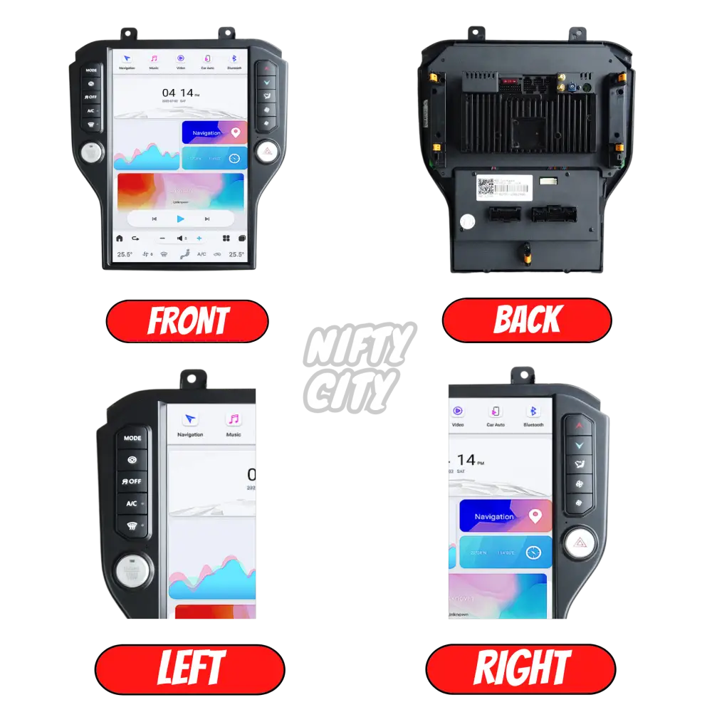 Ford Mustang 2015-2019 Apple CarPlay & Android Auto Tesla-Style 14.5" - Nifty City