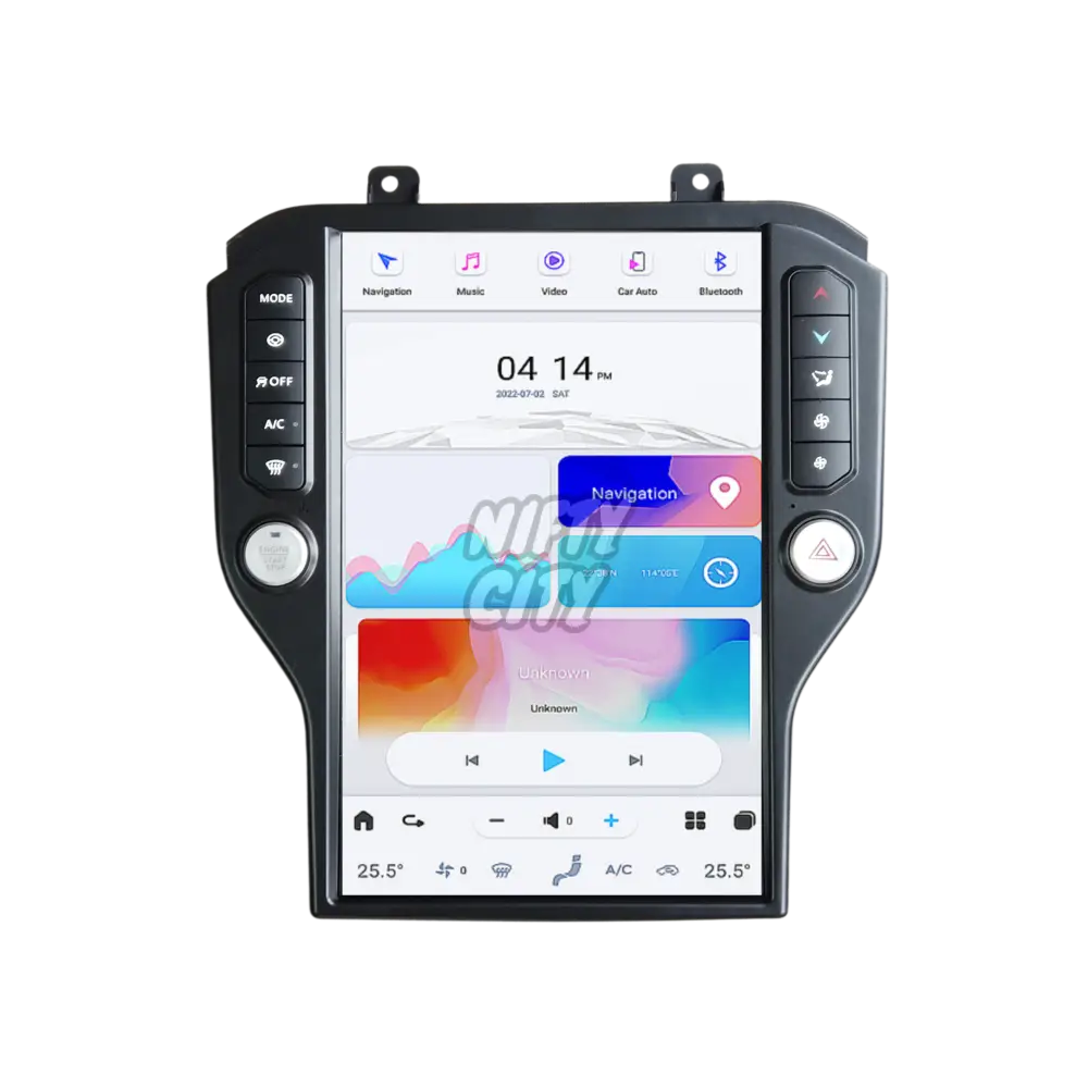 Ford Mustang 2015-2019 Apple CarPlay & Android Auto Tesla-Style 14.5" - Nifty City