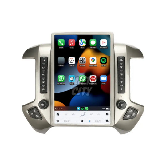 GMC Sierra 2014-2018 Apple CarPlay & Android Auto Tesla-Style 14.5" - Nifty City