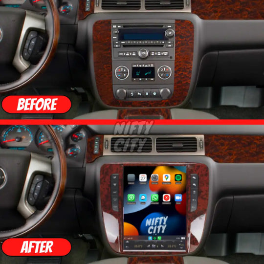 GMC Yukon 2007-2012 Apple CarPlay & Android Auto Tesla-Style - Nifty City