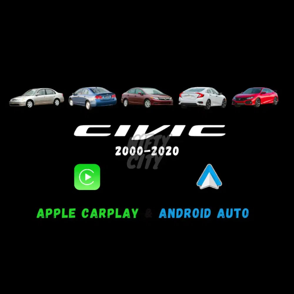 Honda Civic 2000-2020 Apple CarPlay & Android Auto Integration - Nifty City