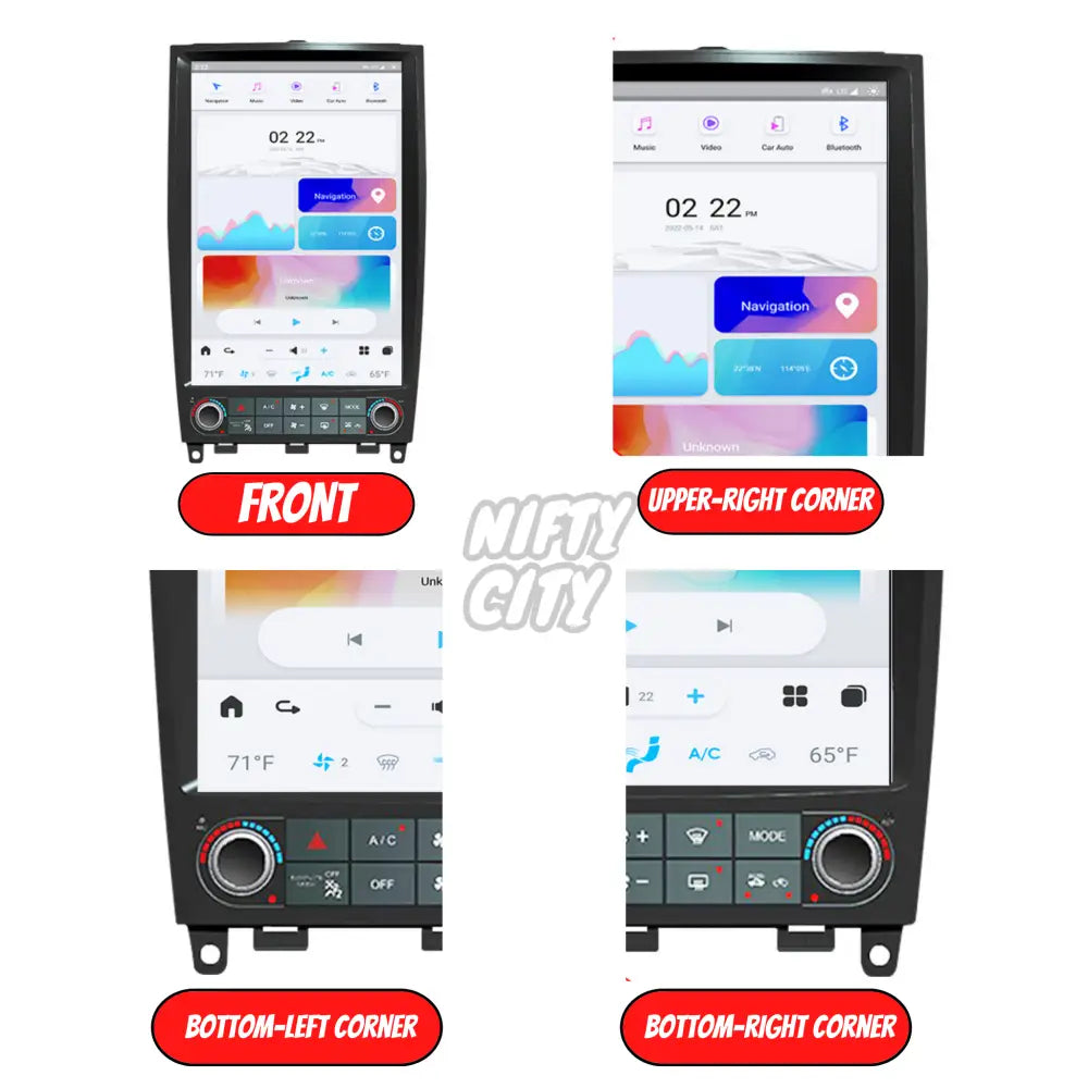 Infiniti EX 2008-2014 Apple CarPlay & Android Auto Tesla-Style 12.1" - Nifty City