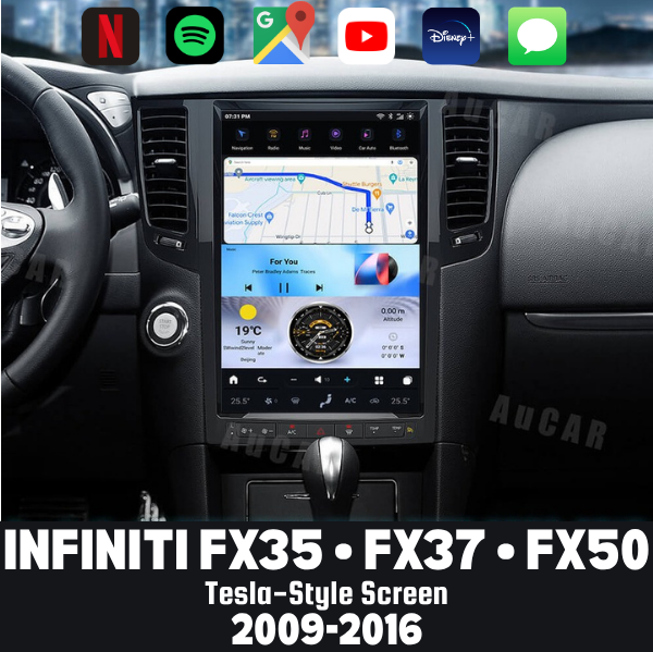 Infiniti FX35 FX37 FX50 2009-2016 Tesla-Style Screen