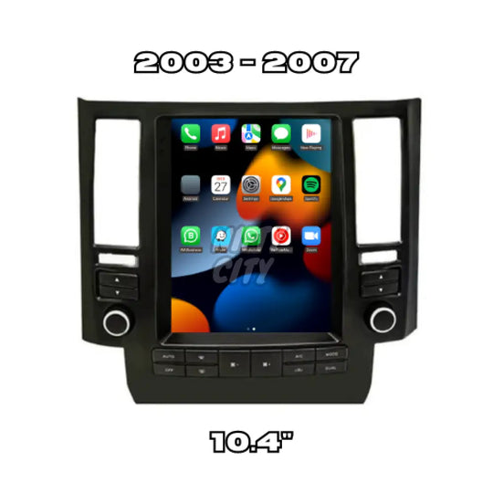 Infiniti FX35 FX45 FX37 FX50 2003-2014 Apple CarPlay & Android Auto Tesla-Style - Nifty City