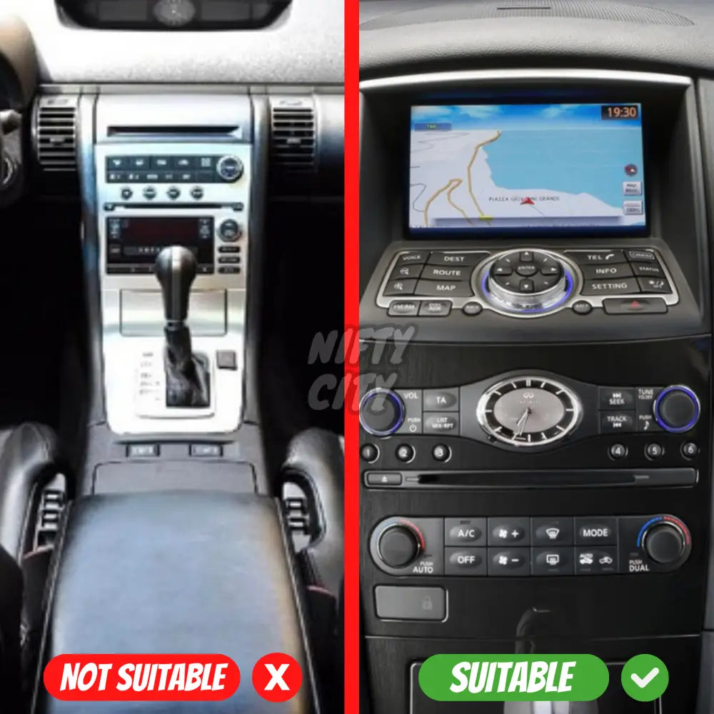Infiniti G35 2006-2009 Apple CarPlay & Android Auto Tesla-Style 14.4" - Nifty City
