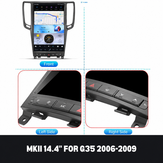 Infiniti G35 2006-2009 MKII screen details