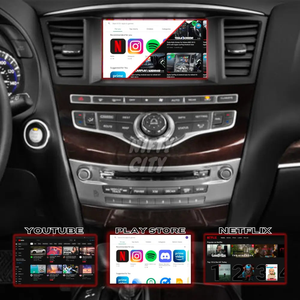 Infiniti JX35 2012-2013 Apple CarPlay & Android Auto (Advanced) - Nifty City